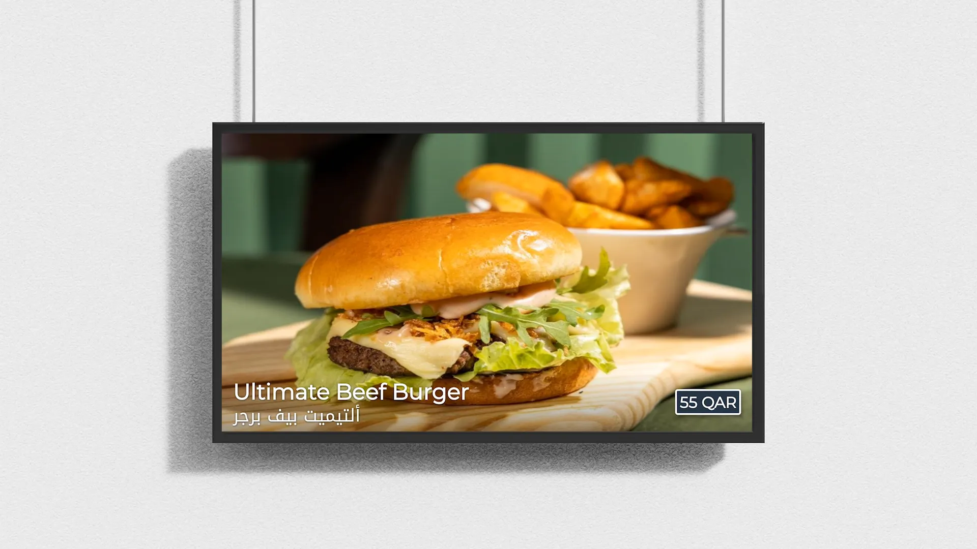 Bridge Digital Menu on Smart TV Signage